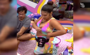 BBB22; Maria pagando peitinho no Big Brother Brasil 22