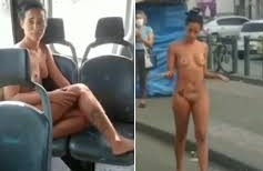 Morena peladinha no ônibus e nas ruas do bairro de Santa Cruz RJ - Caiu na Net