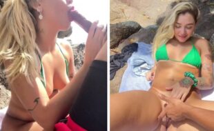 Brasiloirinha fodendo escondida em uma praia pública - video sacana